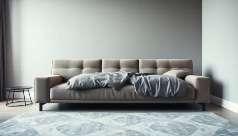 Jakie łóżko do spania w salonie